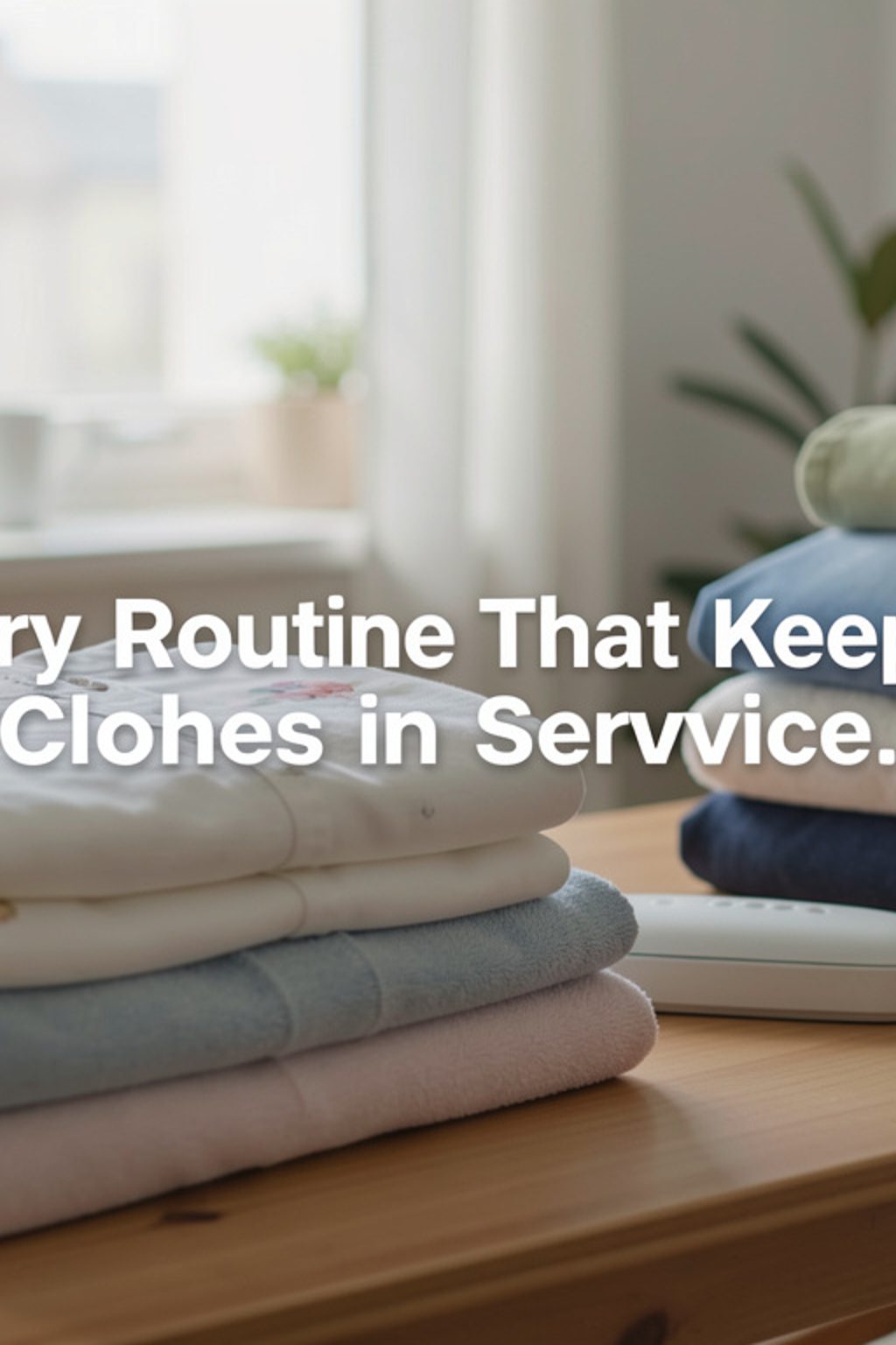 A Laundry Routine That Keeps Clothes in Service