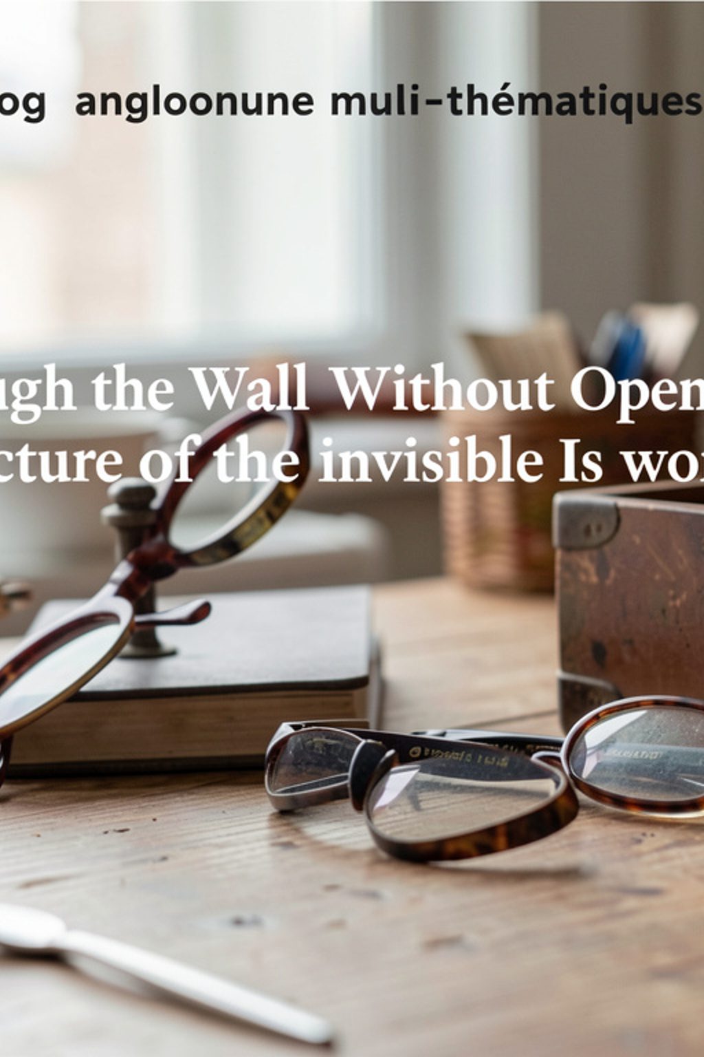 Seeing Through the Wall Without Opening It: What a Picture of the Invisible Is Worth