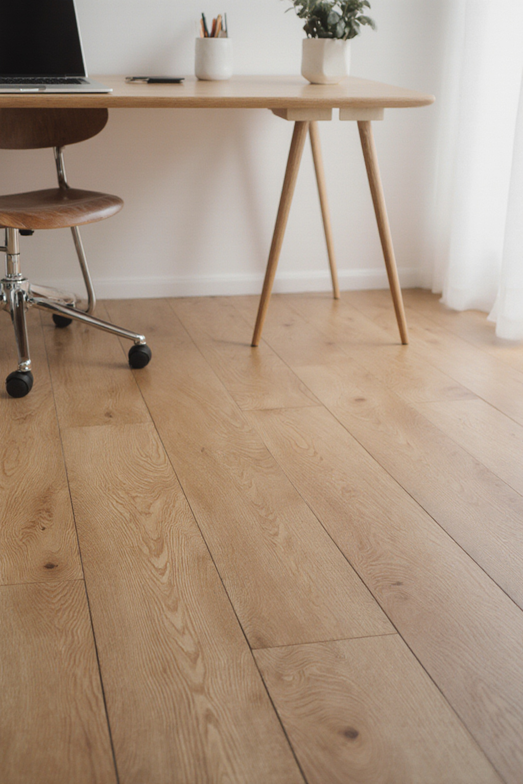 The six options : Six Flooring Types for a Home Office, Compared